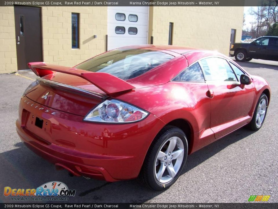 2009 Mitsubishi Eclipse GS Coupe Rave Red Pearl / Dark Charcoal Photo #5