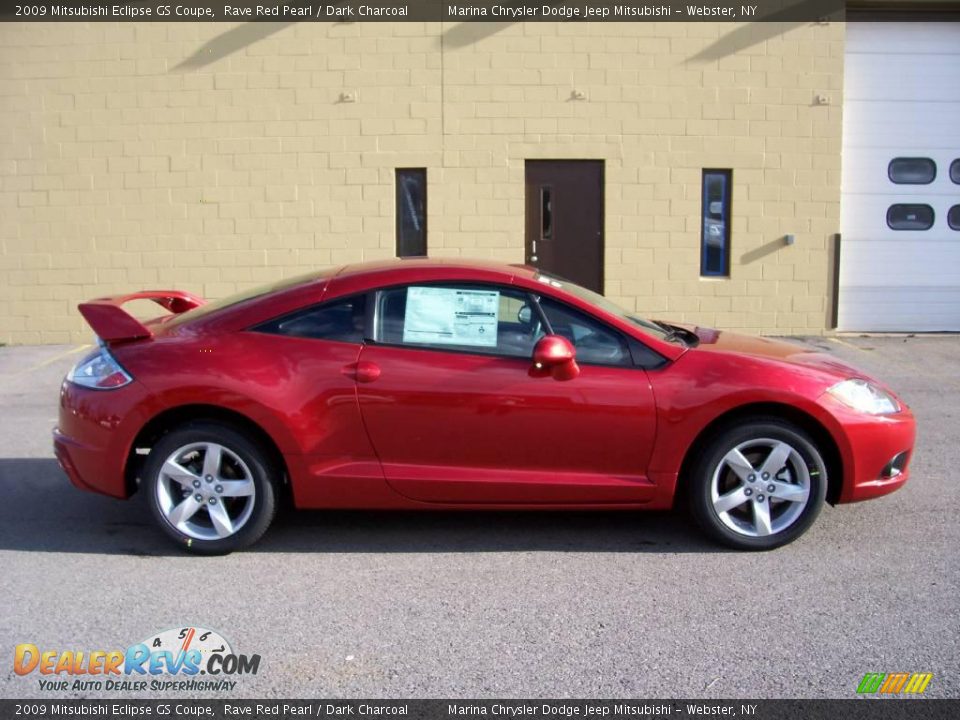 2009 Mitsubishi Eclipse GS Coupe Rave Red Pearl / Dark Charcoal Photo #6