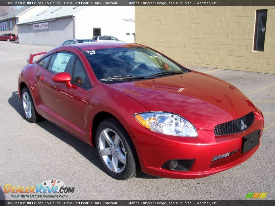 2009 Mitsubishi Eclipse GS Coupe Rave Red Pearl / Dark Charcoal Photo #7