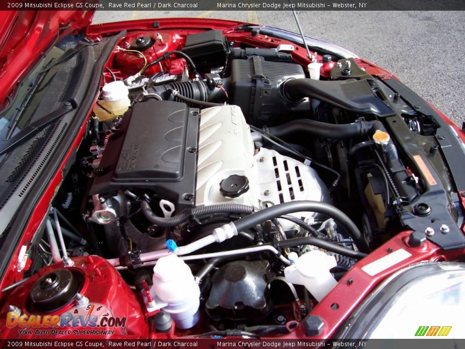 2009 Mitsubishi Eclipse GS Coupe Rave Red Pearl / Dark Charcoal Photo #10