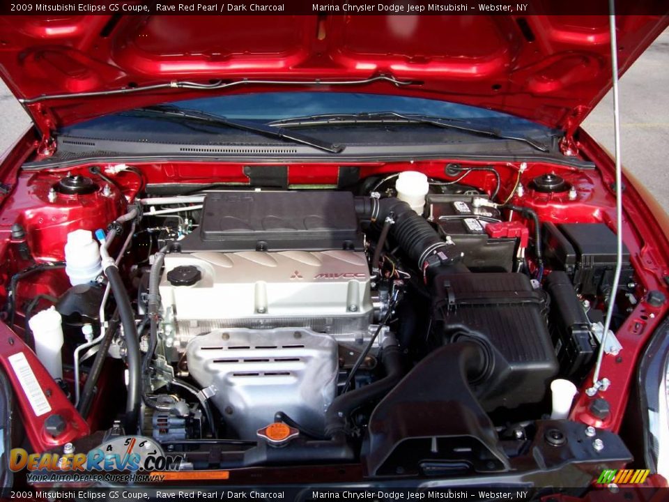 2009 Mitsubishi Eclipse GS Coupe Rave Red Pearl / Dark Charcoal Photo #11
