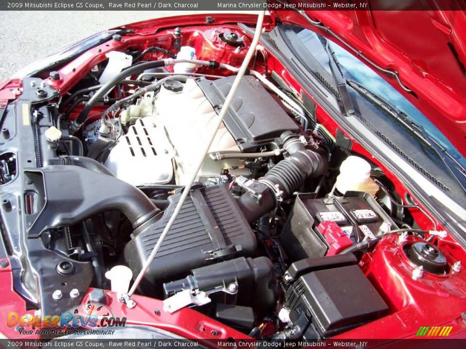2009 Mitsubishi Eclipse GS Coupe Rave Red Pearl / Dark Charcoal Photo #12