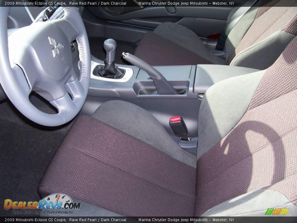 2009 Mitsubishi Eclipse GS Coupe Rave Red Pearl / Dark Charcoal Photo #14