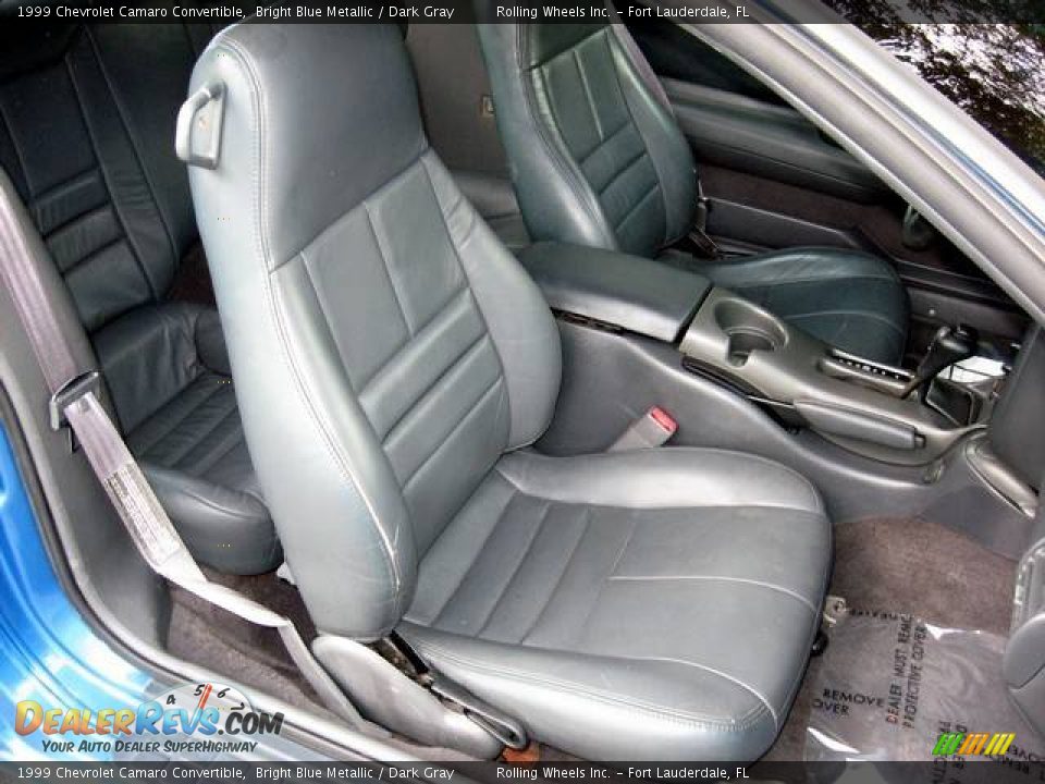1999 Chevrolet Camaro Convertible Bright Blue Metallic / Dark Gray Photo #6