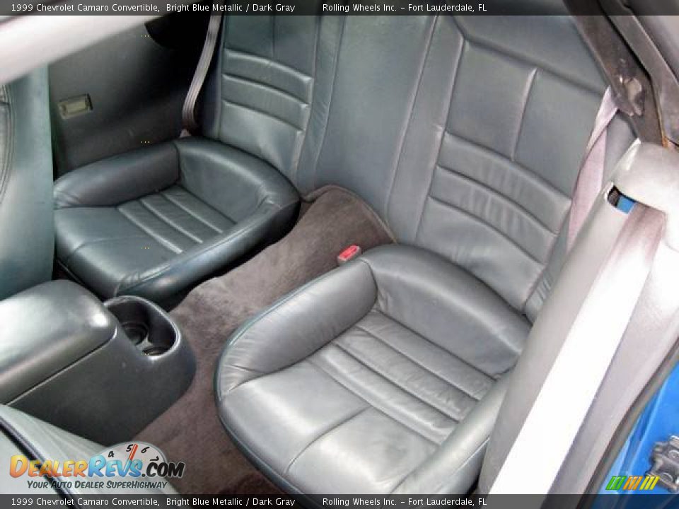 1999 Chevrolet Camaro Convertible Bright Blue Metallic / Dark Gray Photo #7