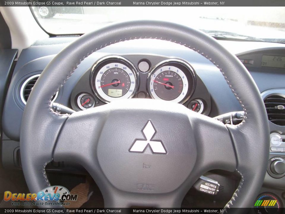 2009 Mitsubishi Eclipse GS Coupe Rave Red Pearl / Dark Charcoal Photo #23