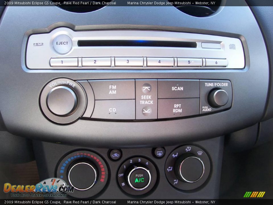 2009 Mitsubishi Eclipse GS Coupe Rave Red Pearl / Dark Charcoal Photo #25