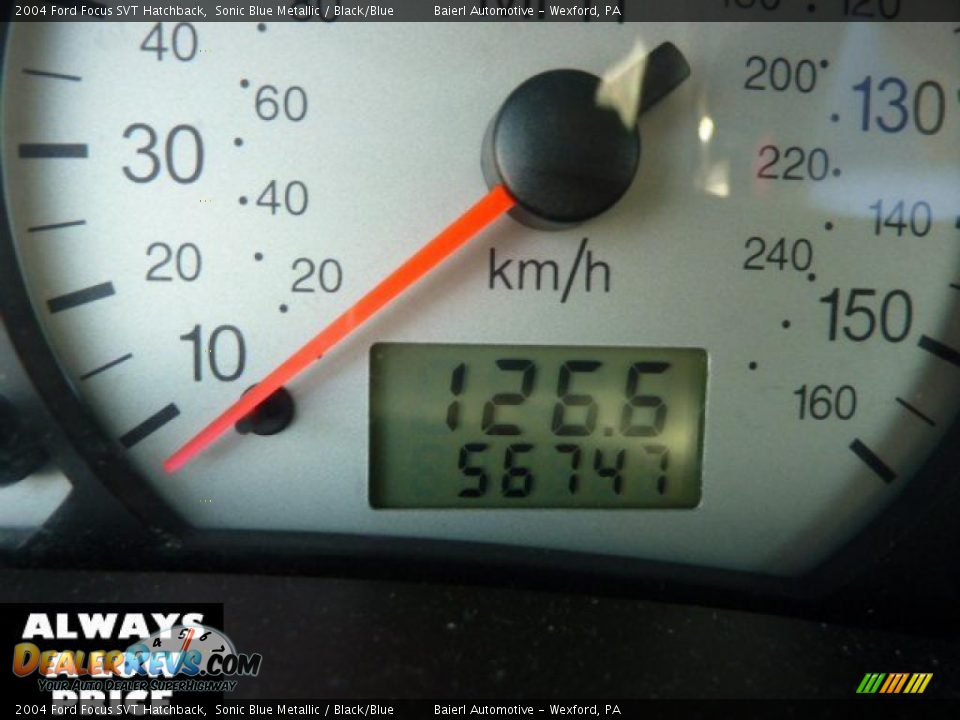 2004 Ford Focus SVT Hatchback Sonic Blue Metallic / Black/Blue Photo #20