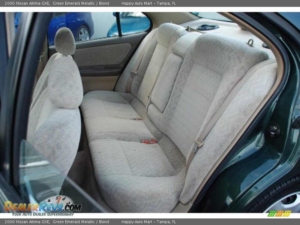 2000 Nissan Altima GXE Green Emerald Metallic / Blond Photo #24
