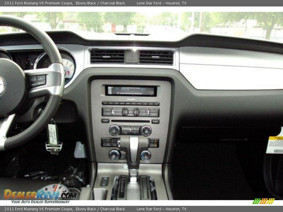 2011 Ford Mustang V6 Premium Coupe Ebony Black / Charcoal Black Photo #5