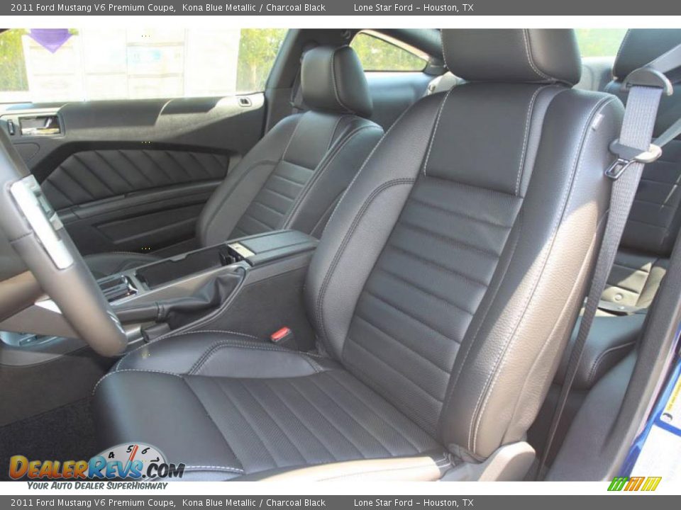 2011 Ford Mustang V6 Premium Coupe Kona Blue Metallic / Charcoal Black Photo #5