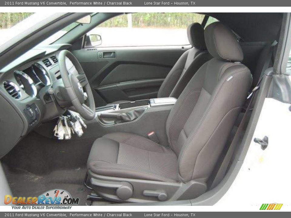 2011 Ford Mustang V6 Convertible Performance White / Charcoal Black Photo #3