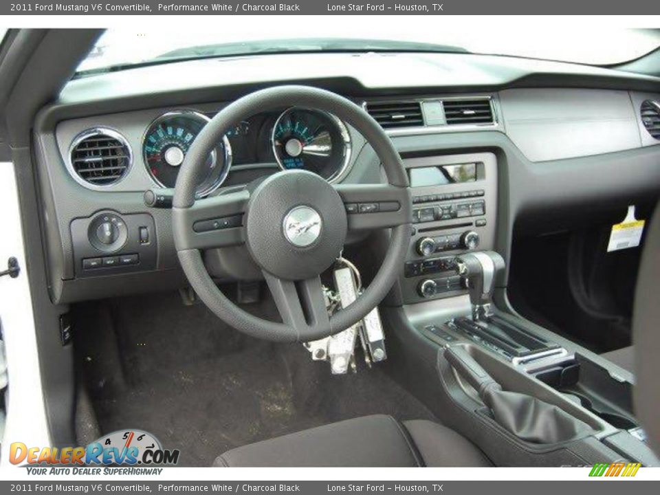 2011 Ford Mustang V6 Convertible Performance White / Charcoal Black Photo #4