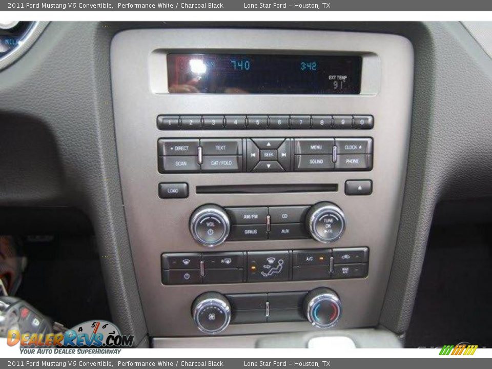 2011 Ford Mustang V6 Convertible Performance White / Charcoal Black Photo #5
