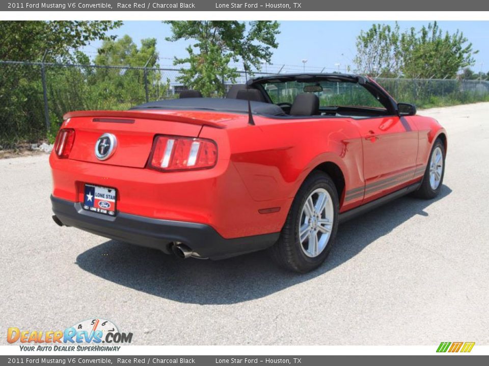 2011 Ford Mustang V6 Convertible Race Red / Charcoal Black Photo #3