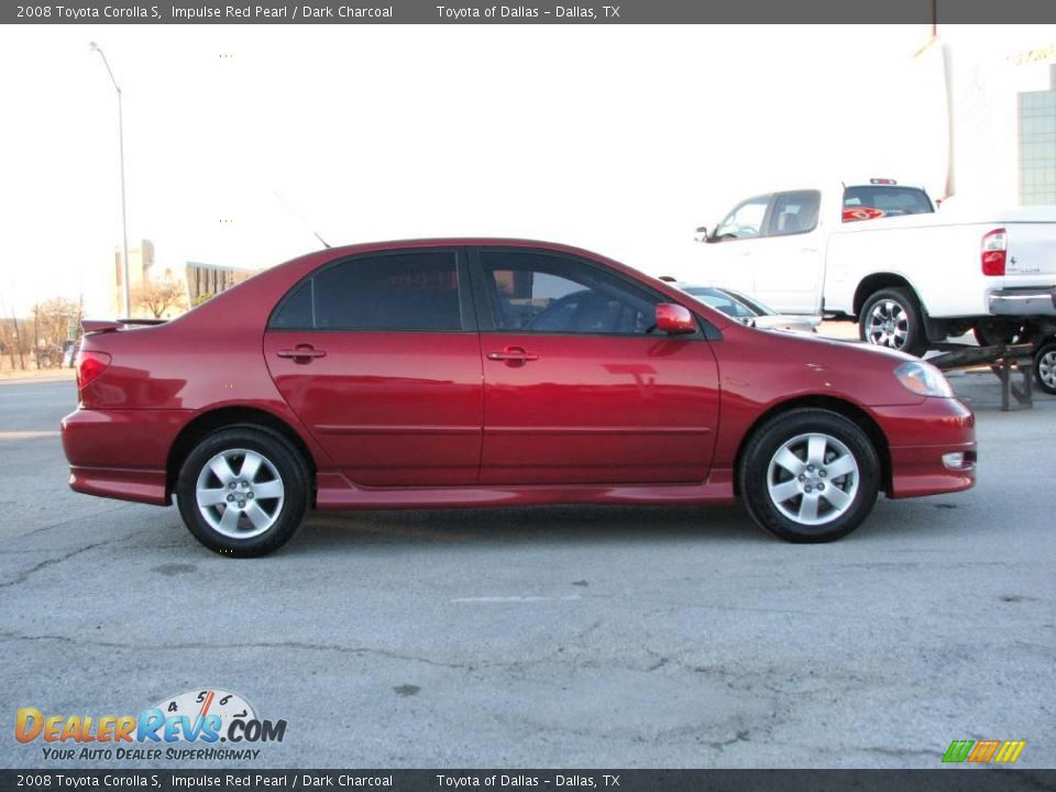 2008 Toyota Corolla S Impulse Red Pearl / Dark Charcoal Photo #5