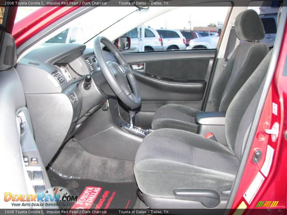 2008 Toyota Corolla S Impulse Red Pearl / Dark Charcoal Photo #9