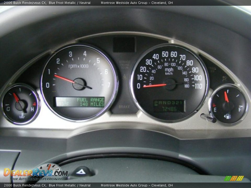 2006 Buick Rendezvous CX Blue Frost Metallic / Neutral Photo #19