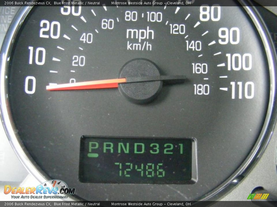 2006 Buick Rendezvous CX Blue Frost Metallic / Neutral Photo #20