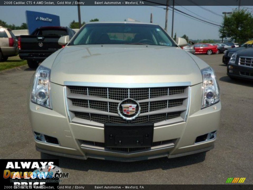 2008 Cadillac CTS 4 AWD Sedan Gold Mist / Ebony Photo #2