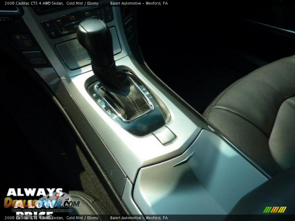 2008 Cadillac CTS 4 AWD Sedan Gold Mist / Ebony Photo #18