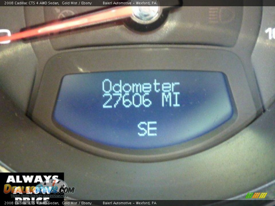 2008 Cadillac CTS 4 AWD Sedan Gold Mist / Ebony Photo #20