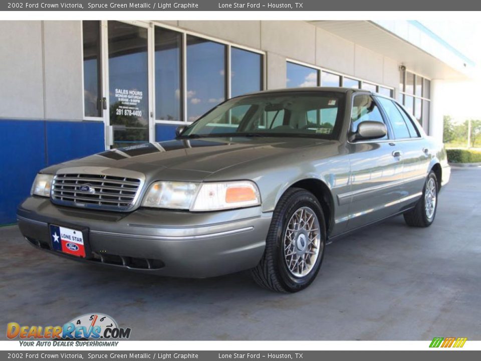 2002 Ford Crown Victoria Spruce Green Metallic / Light Graphite Photo #9