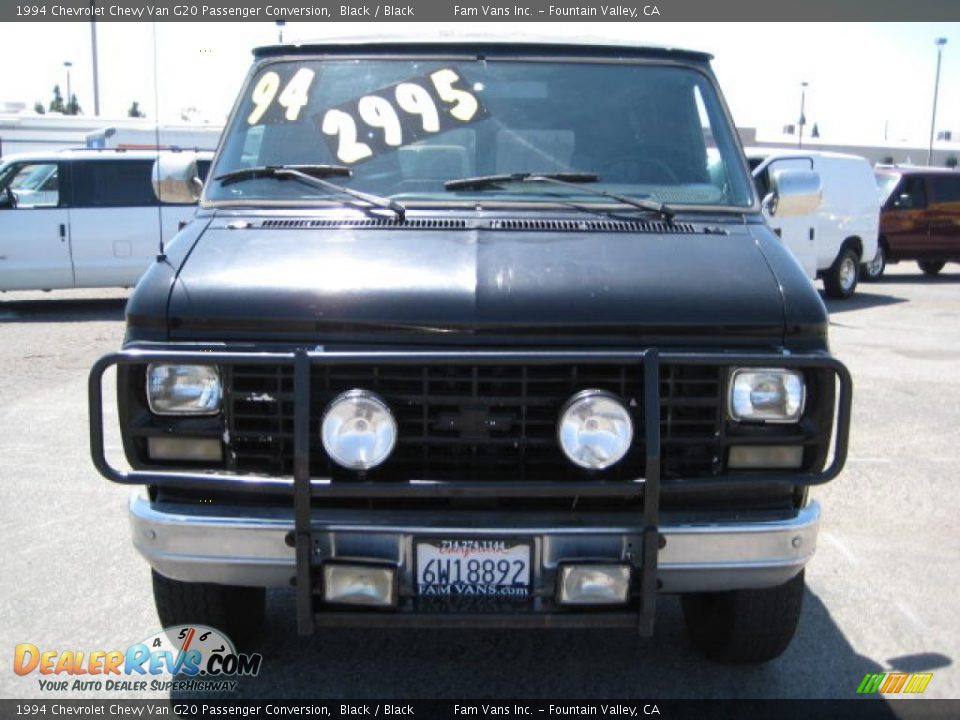 1994 Chevrolet Chevy Van G20 Passenger Conversion Black / Black Photo #2