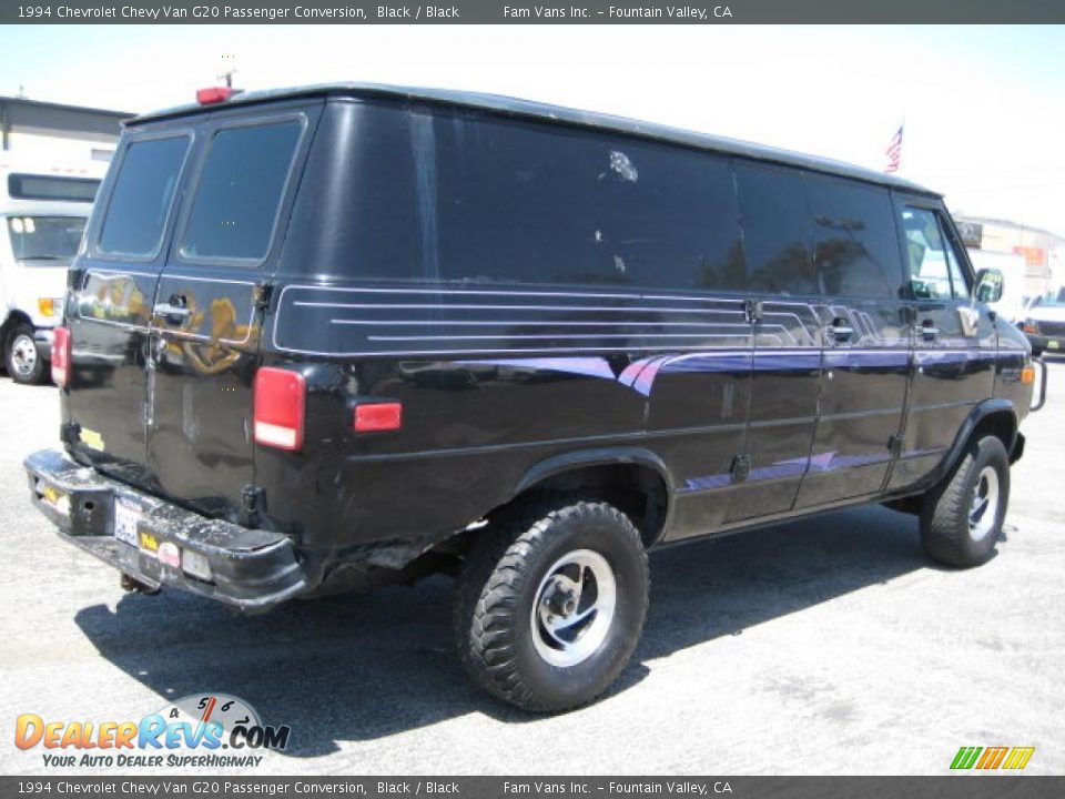 1994 Chevrolet Chevy Van G20 Passenger Conversion Black / Black Photo #3