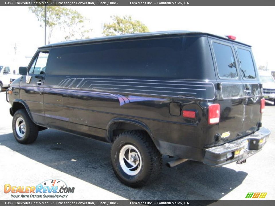 1994 Chevrolet Chevy Van G20 Passenger Conversion Black / Black Photo #5