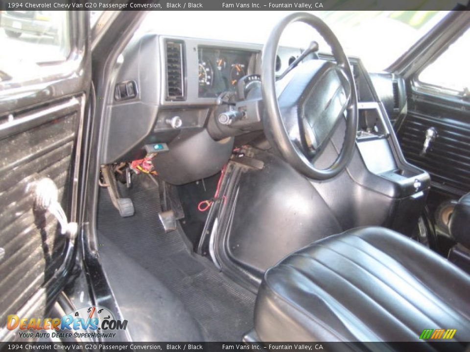 1994 Chevrolet Chevy Van G20 Passenger Conversion Black / Black Photo #6