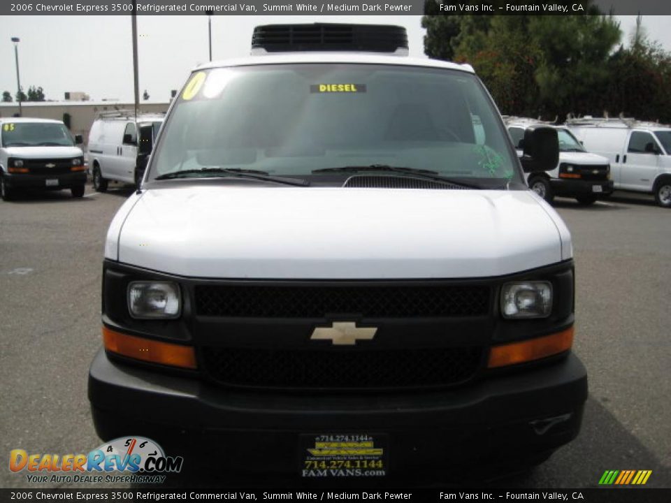 2006 Chevrolet Express 3500 Refrigerated Commercial Van Summit White / Medium Dark Pewter Photo #2