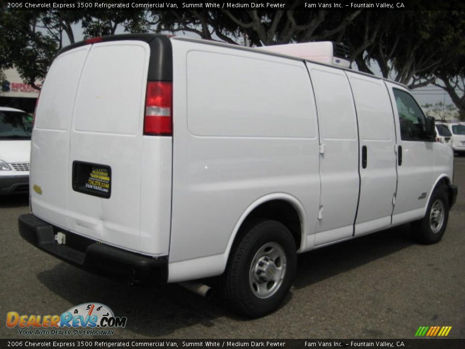 2006 Chevrolet Express 3500 Refrigerated Commercial Van Summit White / Medium Dark Pewter Photo #3