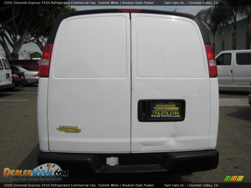 2006 Chevrolet Express 3500 Refrigerated Commercial Van Summit White / Medium Dark Pewter Photo #4