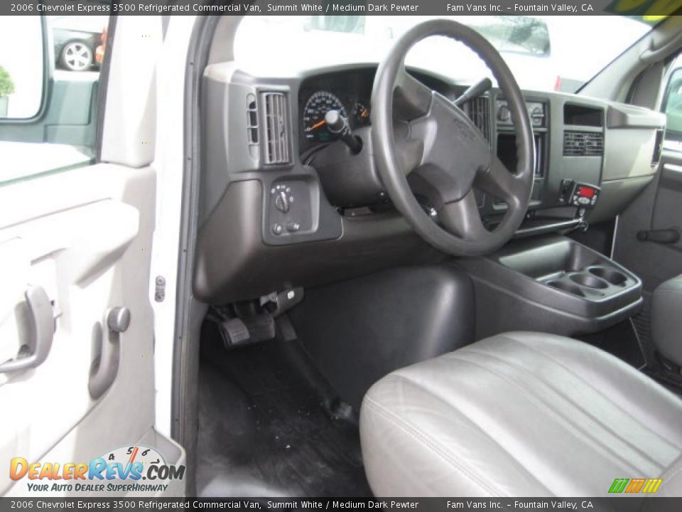 2006 Chevrolet Express 3500 Refrigerated Commercial Van Summit White / Medium Dark Pewter Photo #6