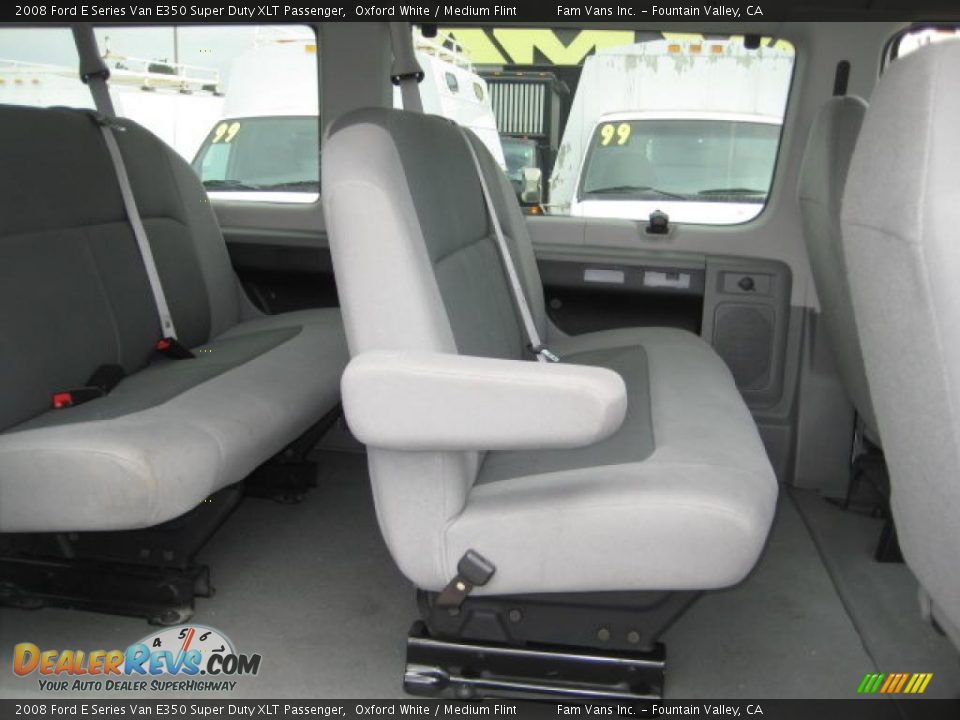 2008 Ford E Series Van E350 Super Duty XLT Passenger Oxford White / Medium Flint Photo #4
