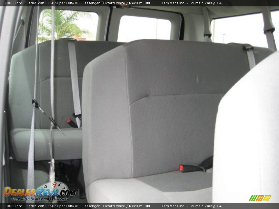 2008 Ford E Series Van E350 Super Duty XLT Passenger Oxford White / Medium Flint Photo #5