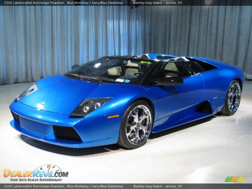2006 Lamborghini Murcielago Roadster Blue Monterey / Ivory/Blue Delphinus Photo #1