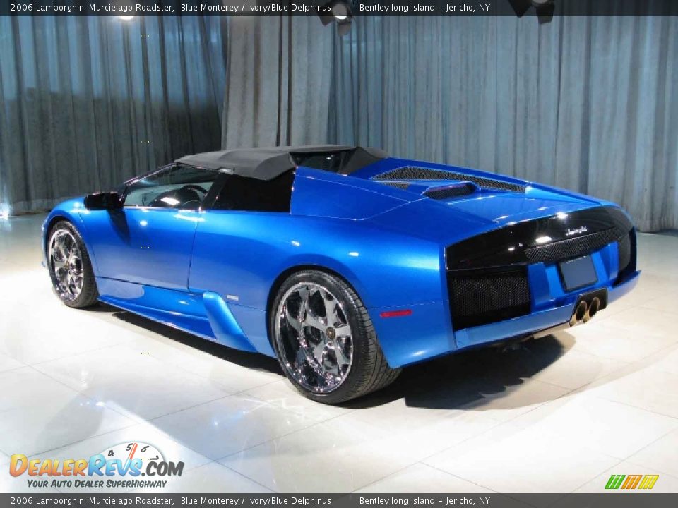 2006 Lamborghini Murcielago Roadster Blue Monterey / Ivory/Blue Delphinus Photo #2