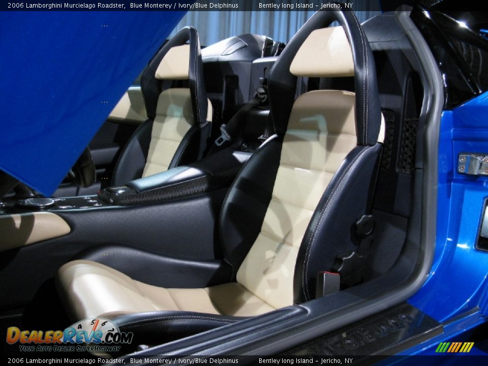 2006 Lamborghini Murcielago Roadster Blue Monterey / Ivory/Blue Delphinus Photo #5