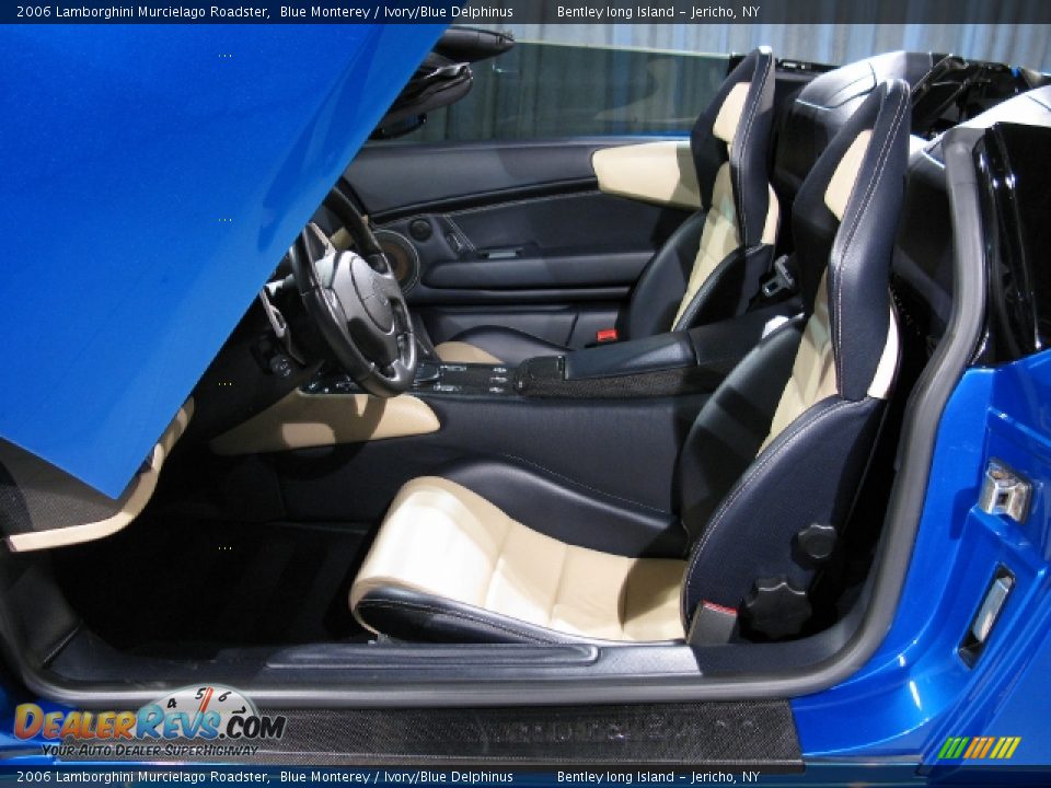 2006 Lamborghini Murcielago Roadster Blue Monterey / Ivory/Blue Delphinus Photo #6