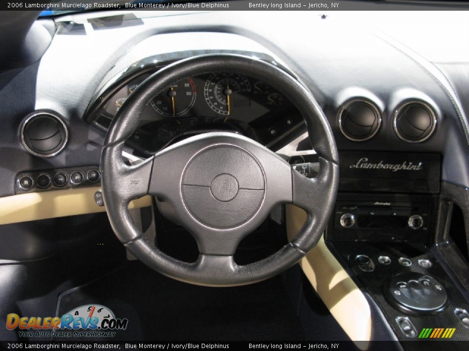 2006 Lamborghini Murcielago Roadster Blue Monterey / Ivory/Blue Delphinus Photo #8