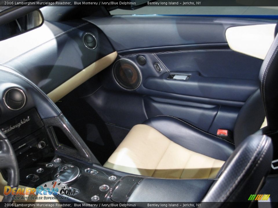 2006 Lamborghini Murcielago Roadster Blue Monterey / Ivory/Blue Delphinus Photo #11
