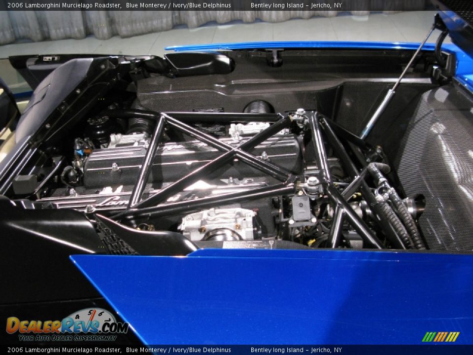 2006 Lamborghini Murcielago Roadster Blue Monterey / Ivory/Blue Delphinus Photo #13