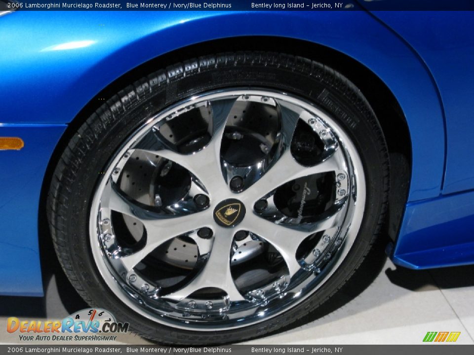 2006 Lamborghini Murcielago Roadster Blue Monterey / Ivory/Blue Delphinus Photo #16