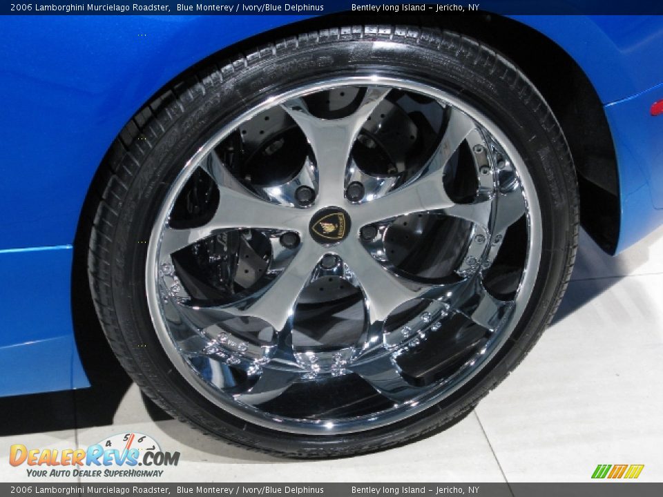 2006 Lamborghini Murcielago Roadster Blue Monterey / Ivory/Blue Delphinus Photo #17