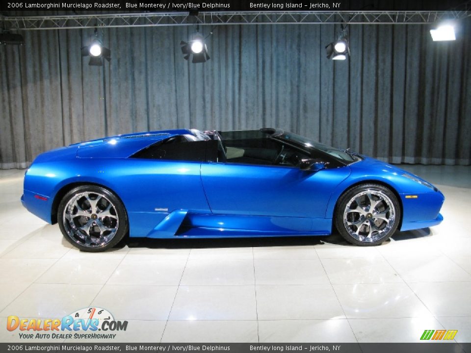 2006 Lamborghini Murcielago Roadster Blue Monterey / Ivory/Blue Delphinus Photo #18