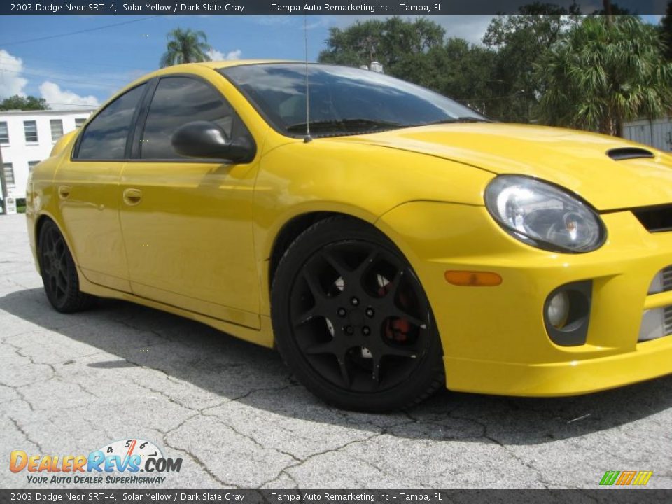 2003 Dodge Neon SRT-4 Solar Yellow / Dark Slate Gray Photo #3