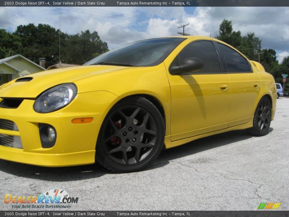 2003 Dodge Neon SRT-4 Solar Yellow / Dark Slate Gray Photo #4