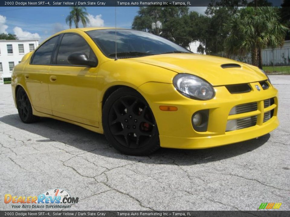 2003 Dodge Neon SRT-4 Solar Yellow / Dark Slate Gray Photo #5